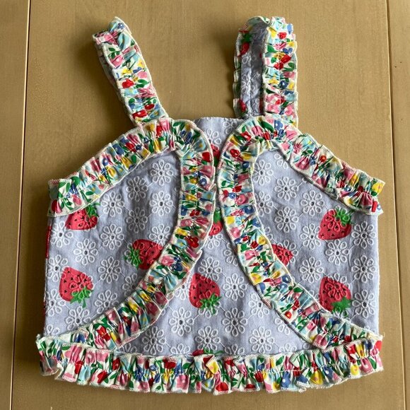 NEW Finding Foxtale Girl's Adorable Summer Strawberry Boutique Tank Top - Size 3 - Picture 2 of 6
